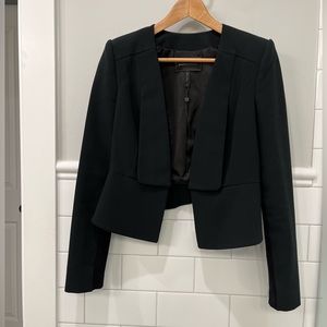 XS BCBGMaxAzria black peplum blazer